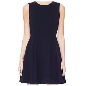 Theory Tillora Aligned Fit & Flare Dress Blue 8